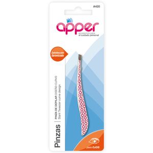 Pinza de depilar curva estampa