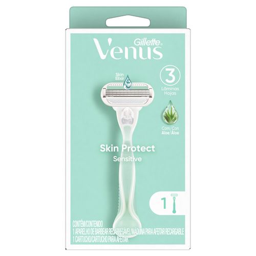 Kit venus divine sensitive maquina para afeitar recargable + cartucho