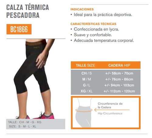 Calza térmica pescadora mujer (bc 1866)