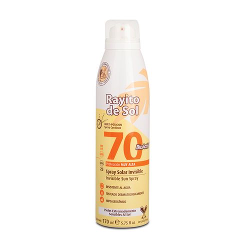 Protector solar spray solar invisible 70 fps 170 ml