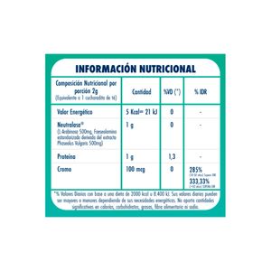 Total polvo sugar and carb controller con neutralasa