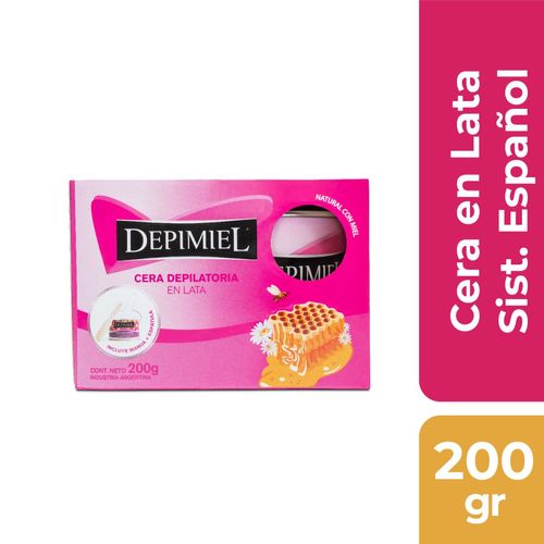Cera en lata natural con estuche 200 gr