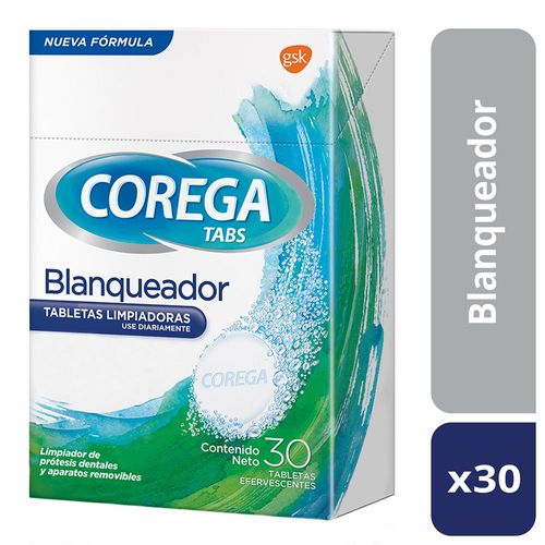 Tabletas limpiadoras tabs whitening (30 unidades)