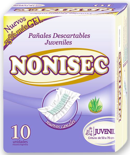 PAÑALES JUVENILES (10 UNIDADES)