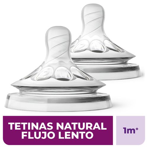 Tetinas natural fluir lento (1m+) scf042/27 (2 unidades)