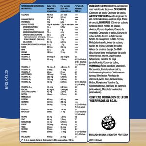 Suplemento deportivo advance vainilla lata 850 gr