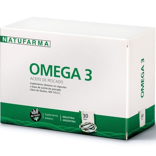 Suplemento dietario omega 3 aceite de pescado (30 capsulas)