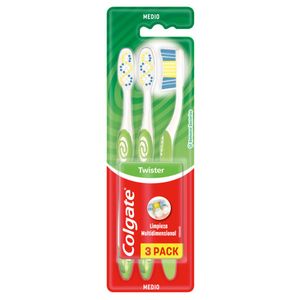 Cepillo de dientes twister medio 3u