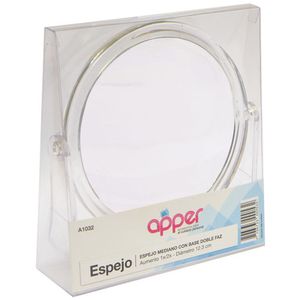 Espejo mediano con base doble faz