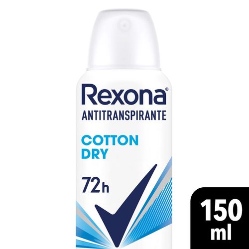 Desodorante antitranspirante cotton dry en aerosol 150 ml