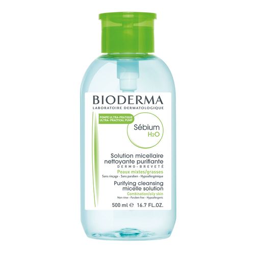Sébium h2o agua micelar desmaquillante con bomba inversa 500 ml