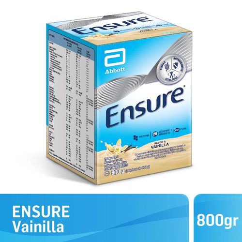Suplemento nutricional polvo vainilla 800 grs
