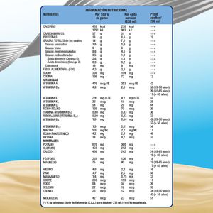 Suplemento nutricional polvo vainilla 800 grs