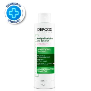 Dercos shampoo para el cuero cabelludo sensible anticaspa 200 ml