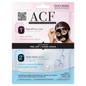 Máscara facial duo peel off + serum