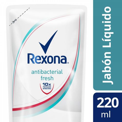 Jabón líquido antibacterial fresh para manos repuesto 220 ml