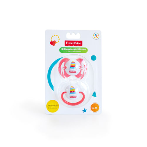 Toys chupete de silicona con tetina para ortodoncia 6-18 meses (2 unidades)