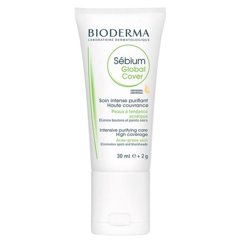 Sebium global cover tratamiento con color piel mixta propensa al acné 30 ml