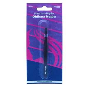 Pinza depilar oblicua negra hs031-1
