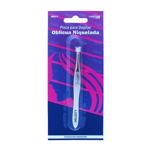 Pinza depilar oblicua niquelada hs031-2