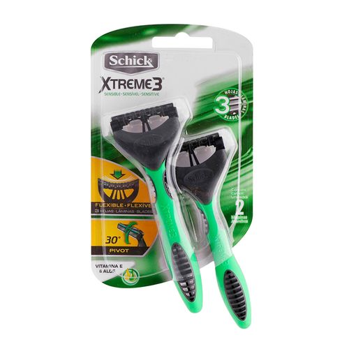 Máquina de afeita xtreme3 piel sensible (2 unidades)