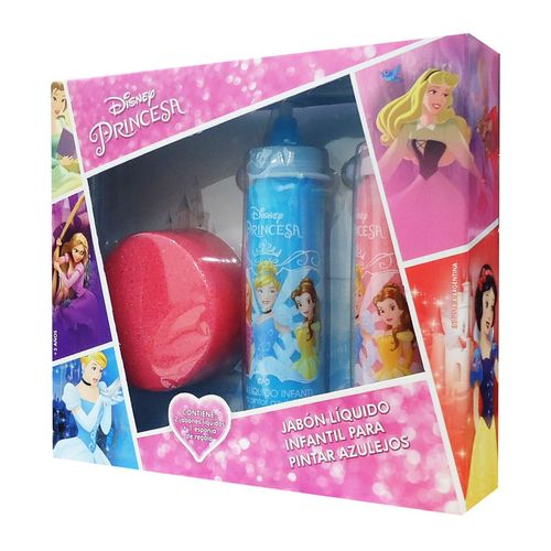 Set jabon pinta azulejos - princesa