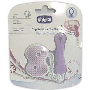 Clips con cadena rosa