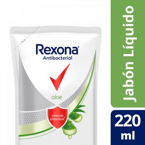 Jabón líquido antibacterial aloe 220 ml