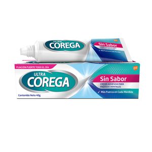 Adhesivo para prótesis dentales ultra crema sin sabor 40 gr