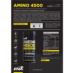 Suplemento deportivo amino 4500 1500 mg (150 tabletas)