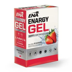 Suplemento deportivo enargy gel sabor frutilla (6 sobres)