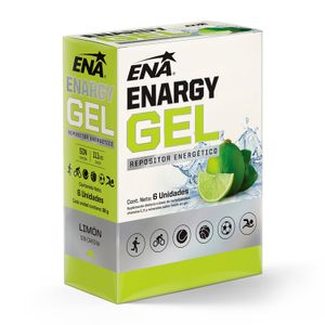 Suplemento deportivo enargy gel sabor limon (6 sobres)