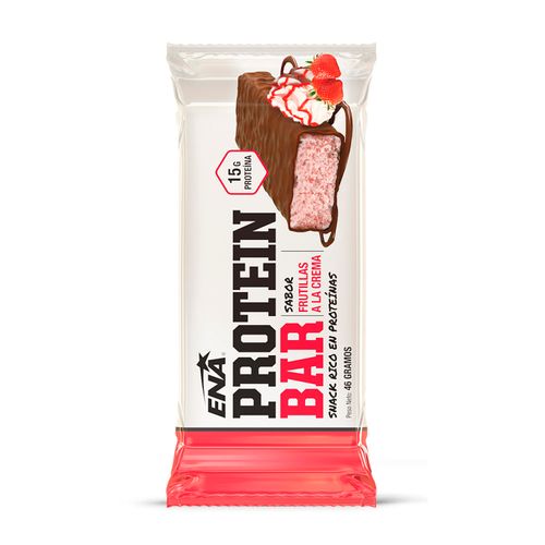 Barra protein bar frutillas a la crema (16 barras)