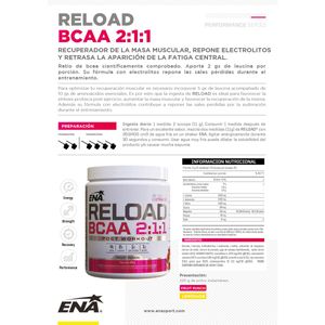 Suplemento deportivo reload polvo 220 gr