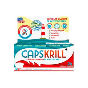 Omega 3 aceite de krill (24 cápsulas blandas)