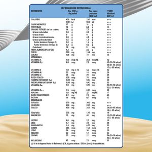 Suplemento nutricional vainilla polvo 1200 gr