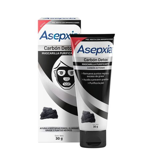 Mascarilla Purificante carbón detox Peel Off 30 g