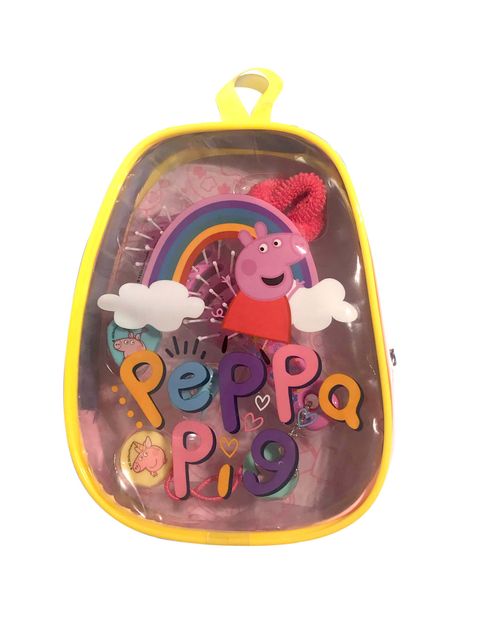 Set de accesorios de pelo (mochila + peine + colita + hebilla)