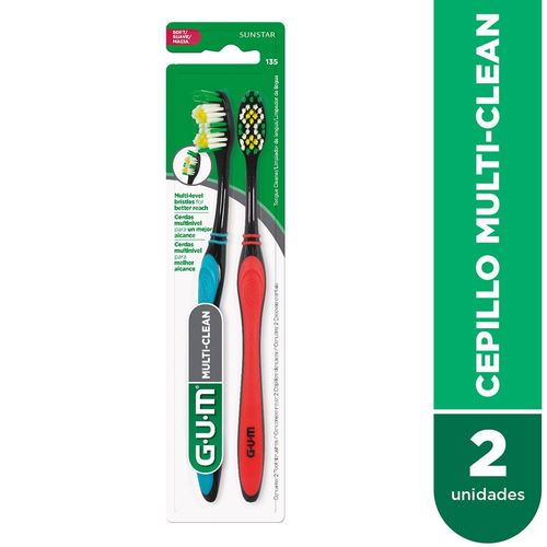 Cepillo dental multi-clean (2 unidaes)