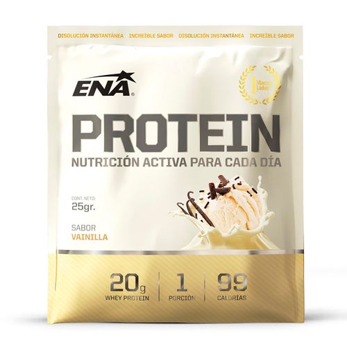 Suplemento dietario whey protein vainilla (12 sobres)