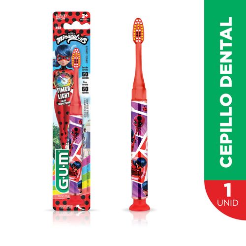 Cepillo dental miraculus ladybug timer light