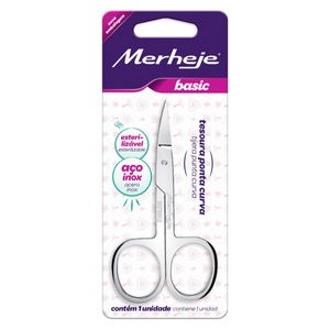 Tijera para uñas 3.5 punta curva - en acero inoxidable-