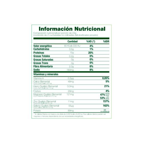 Batido de proteina vegana sabor chocolate 506 gr
