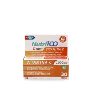 Nutri100 vitamina c 1000 mg (30 unidades)