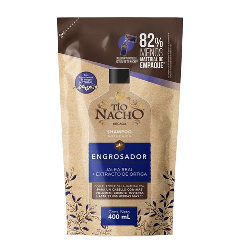 Shampoo Engrosador Recargable Doypack 400 ml