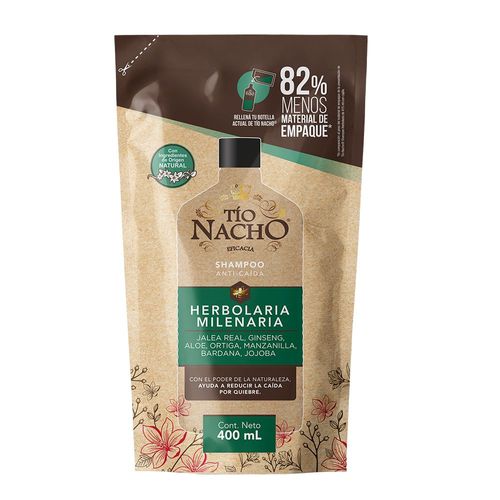 Shampoo Herbolaria Milenaria Recargable Doypack 400 ml