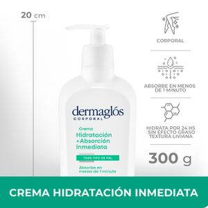 Crema corporal hidratación + absorción inmediata 300 gr