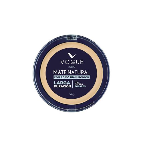 Polvo compacto natural mate