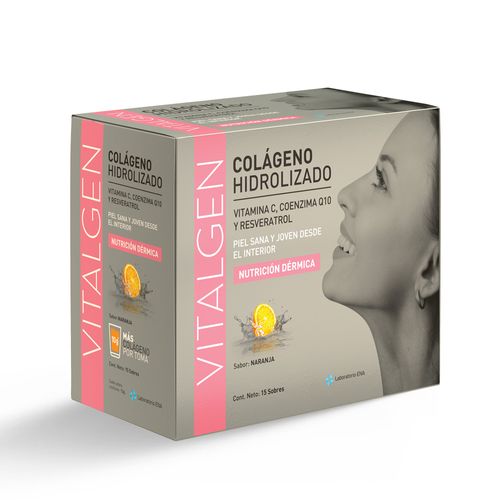Colageno hidrolizado sabor naranja 12 gr (15 sobres)
