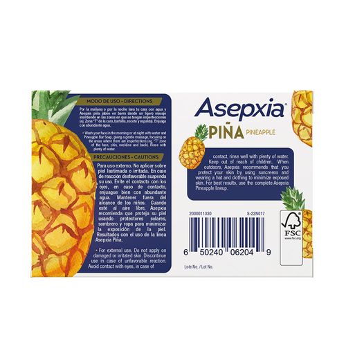 Jabón de piña en barra exfoliante 100 gr